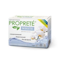 Бесфосфатный стиральный порошок для стирки белых вещей Proprete, 1 кг