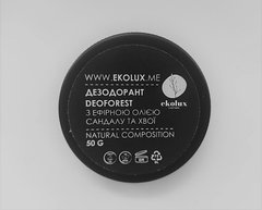 Натуральный дезодорант ZeroWaste DeoForest, Эколюкс, 50 гр