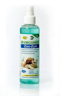 Пробіотичний спрей для усунення запаху міток, сечі домашніх тварин, Organics Zoo-Zym, 200 мл