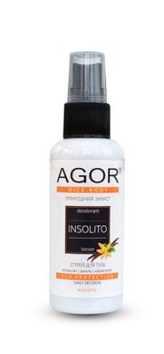Мінерально-трав'яний дезодорант "INSOLITO" спрей, Agor, 60 мл