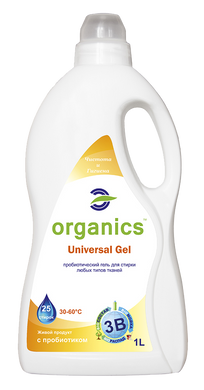 Пробиотический гель для стирки Универсальный Organics Universal Gel, 1000 мл