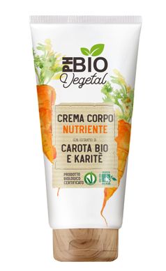 Питательный крем для тела с экстрактом органической моркови и маслом ши BIO VEGETAL, 200 мл