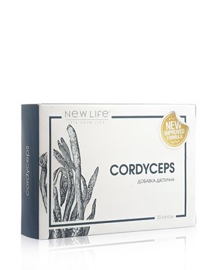 Капсули CORDYCEPS (Кордицепс), NEW LIFE, 20 капсул
