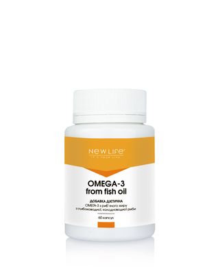 Omega-3 з риб'ячого жиру, NEW LIFE, 60 капсул